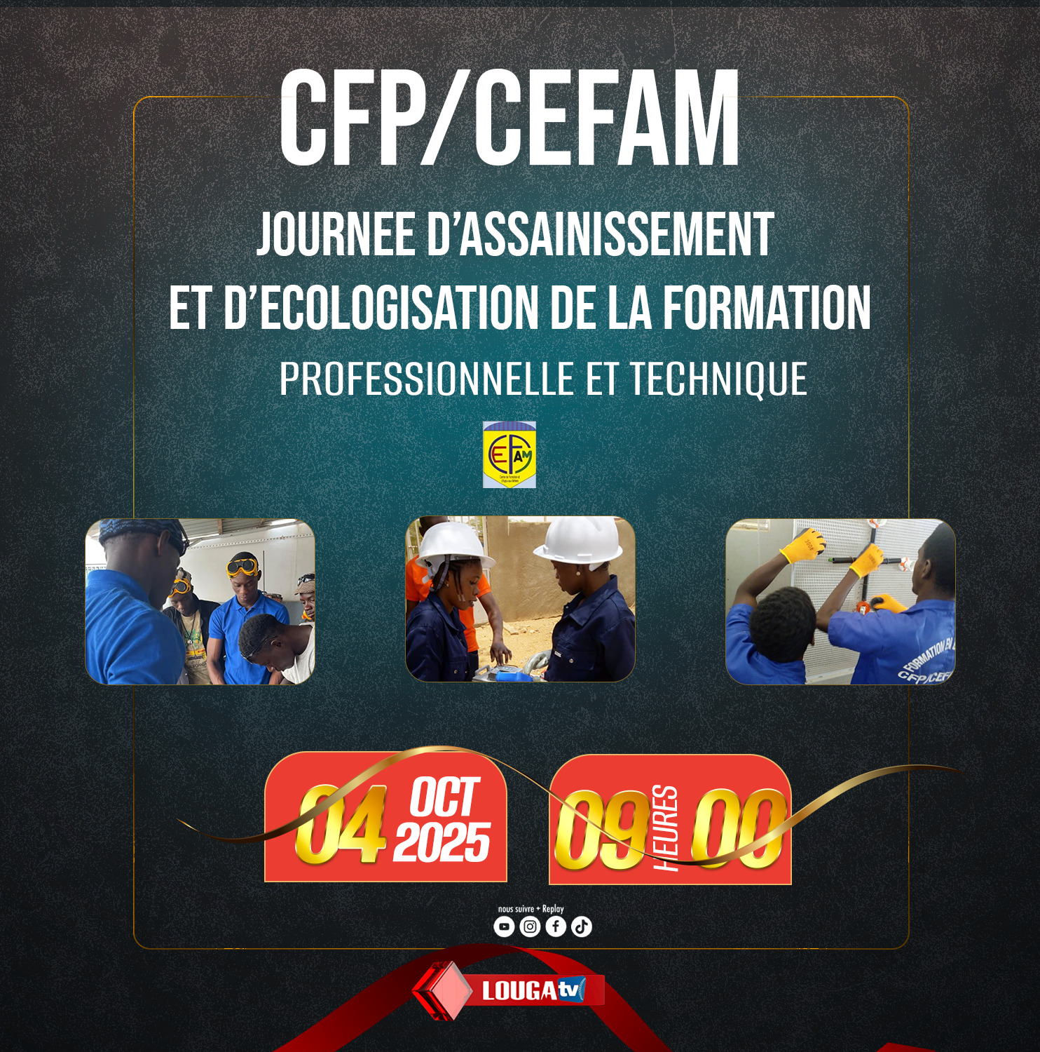 Journée d'Assainissement et d'Ecologisation du CFP/CEFAM de LOUGA